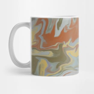 Shades of Cool and Warm Dreamy Pastels Aesthetic Marble Pattern Mug